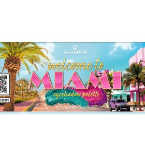 essence | Welcome to Miami Eyeshadow Palette | 12 Highly Pigmented, Matte & Metallic Shades | Vegan & Cruelty Free & Paraben Free