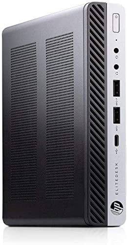 HP EliteDesk 800 G5 Mini - 9th Gen Intel Core i7-9700T 8-Core, 16GB DDR4 Memory, 512GB NVMe SSD, WiFi-6, Bluetooth 5.0, Intel UHD Graphics 630, Windows 10 Pro (Renewed) …