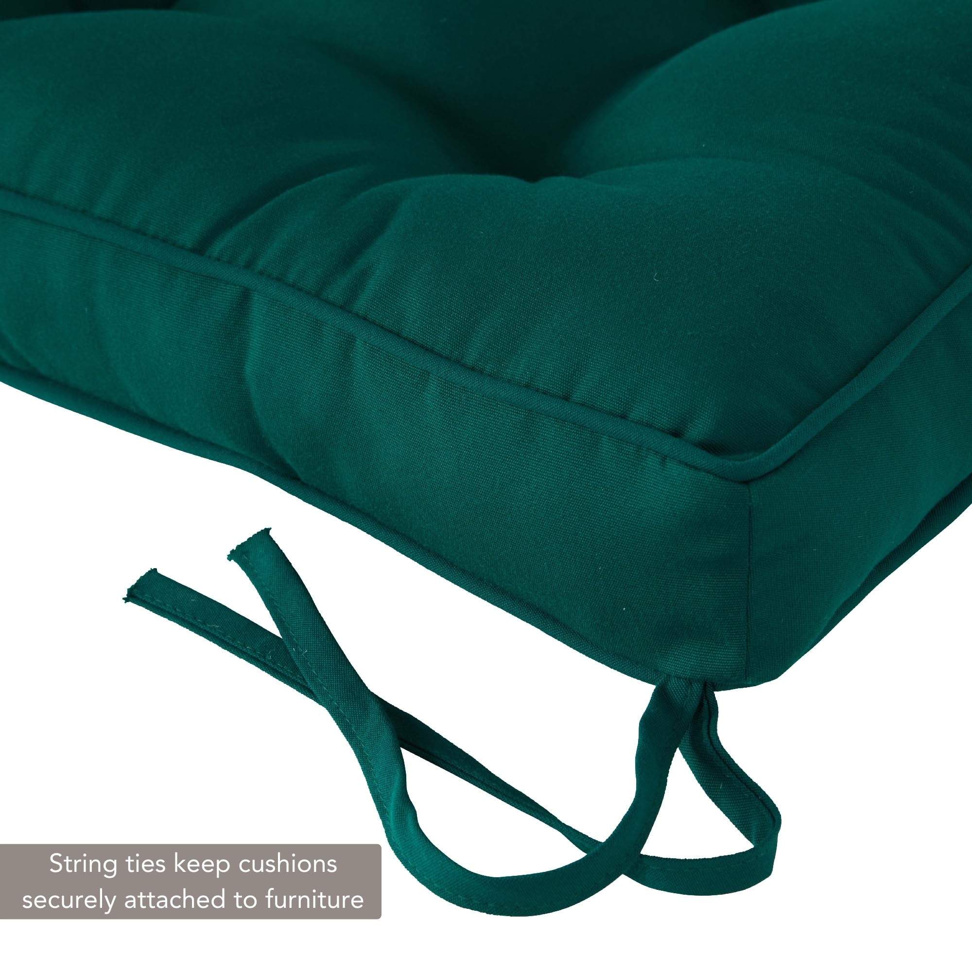 Greendale Home Fashions Outdoor 51 x 18-inch Sunbrella Fabric Bench Cushion, Forest Green