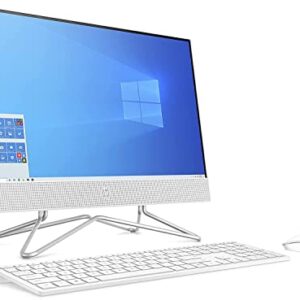 HP 2022 Newest 22-inch FHD All-in-One Desktop Computer - Dual-Core AMD Athlon Silver 3050U - 8GB DDR4 RAM-256GB SSD - WiFi Bluetooth - Windows 11 Pro - Snow White w/ 32GB USB Drive