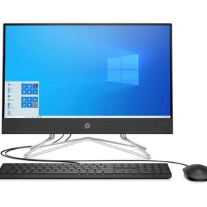 HP 2022 Newest 22-inch FHD IPS All-in-One Desktop Computer - Dual-Core AMD Athlon Silver 3150U - 8GB DDR4 RAM-256GB SSD - DVD-RW - WiFi Bluetooth - Windows 11 Pro - Black w/ 32GB USB Drive