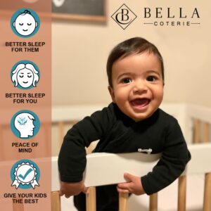 Bella Coterie Luxury Bamboo Crib Sheet | Organically Grown | Ultra Soft | Cooling for Better Sleep | Deep Pocket Fitted Sheet for Crib & Toddler Mattress | Viscose Made from Bamboo [Sea Glass]