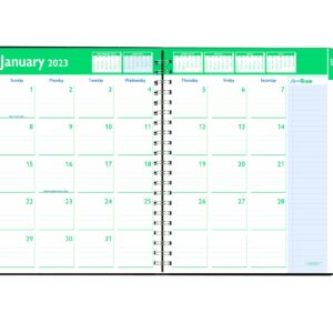 House of Doolittle Express Track Recycled Weekly Appointment Book/Monthly Planner, 11 x 8.5, Black Cover, 13-Month (Jan to Jan): 2023 to 2024