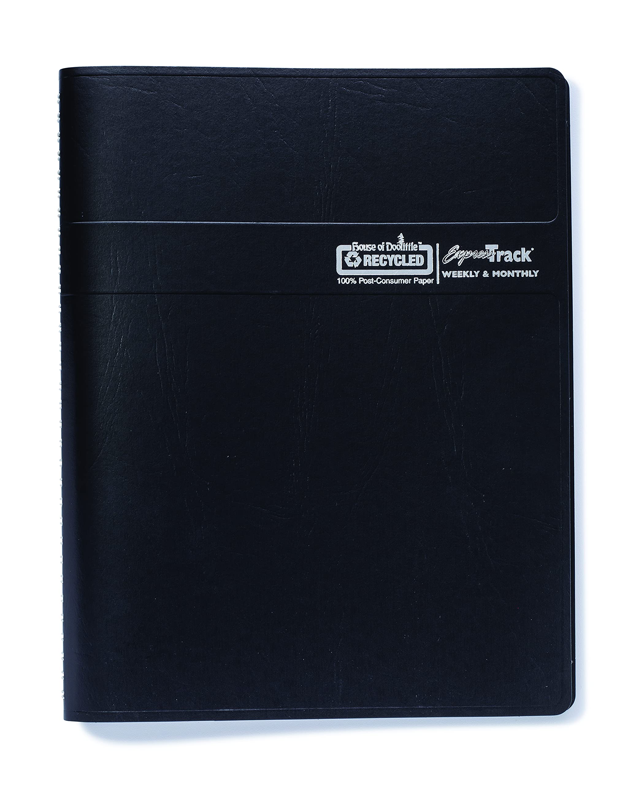 House of Doolittle Express Track Recycled Weekly Appointment Book/Monthly Planner, 11 x 8.5, Black Cover, 13-Month (Jan to Jan): 2023 to 2024