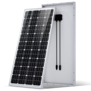 eco-worthy 195 watt 12 volt monocrystalline solar panel module off grid pv power for battery charging, boat, caravan, rv