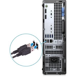 Dell OptiPlex 5000 5090 Desktop Computer - Intel Core i5 10th Gen i5-10505 Hexa-core (6 Core) 3.20 GHz - 16 GB RAM DDR4 SDRAM - 256 GB M.2 PCI Express NVMe 3.0 x4 SSD - Small Form Factor - Black