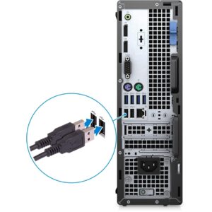 Dell OptiPlex 7000 7090 Desktop Computer - Intel Core i5 10th Gen i5-10505 Hexa-core (6 Core) 3.20 GHz - 16 GB RAM DDR4 SDRAM - 256 GB M.2 PCI Express NVMe 3.0 x4 SSD - Small Form Factor - Black