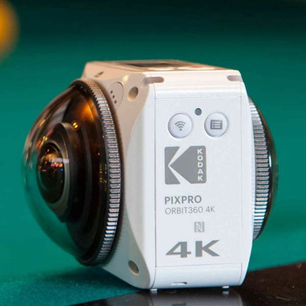 Kodak Pixpro Orbit360 4K VR Camera with Adventure Pack Bundle with 64GB microSDXC Memory Card