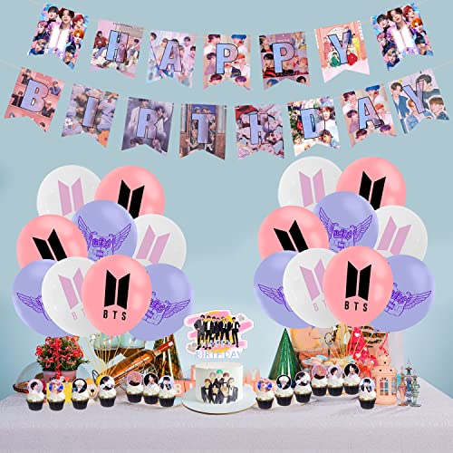 OULUN Birthday Party Supplies For BTS , Bts Theme Party Decoration