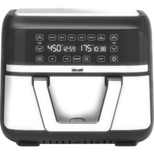 Bella Pro Series - 9-qt. Digital Air Fryer with Dual Flex Basket - Stainless Steel