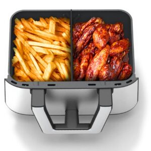 Bella Pro Series - 9-qt. Digital Air Fryer with Dual Flex Basket - Stainless Steel