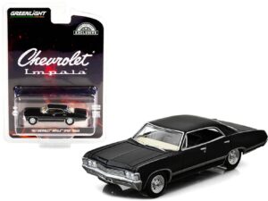 greenlight 1:64 1967 chevro&let impala sport sedan - tuxedo black 30333 [shipping from canada]