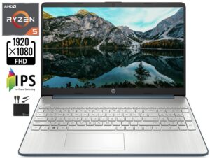 2022 newest hp 15.6'' fhd ips laptop computer, amd hexa-core ryzen 5 5500u (up to 4.0ghz, beat i7-10710u), 32gb ram, 1tb pcie ssd,usb-c, hdmi, wi-fi, webcam, up to 9.5 hours, windows 11+ accessories