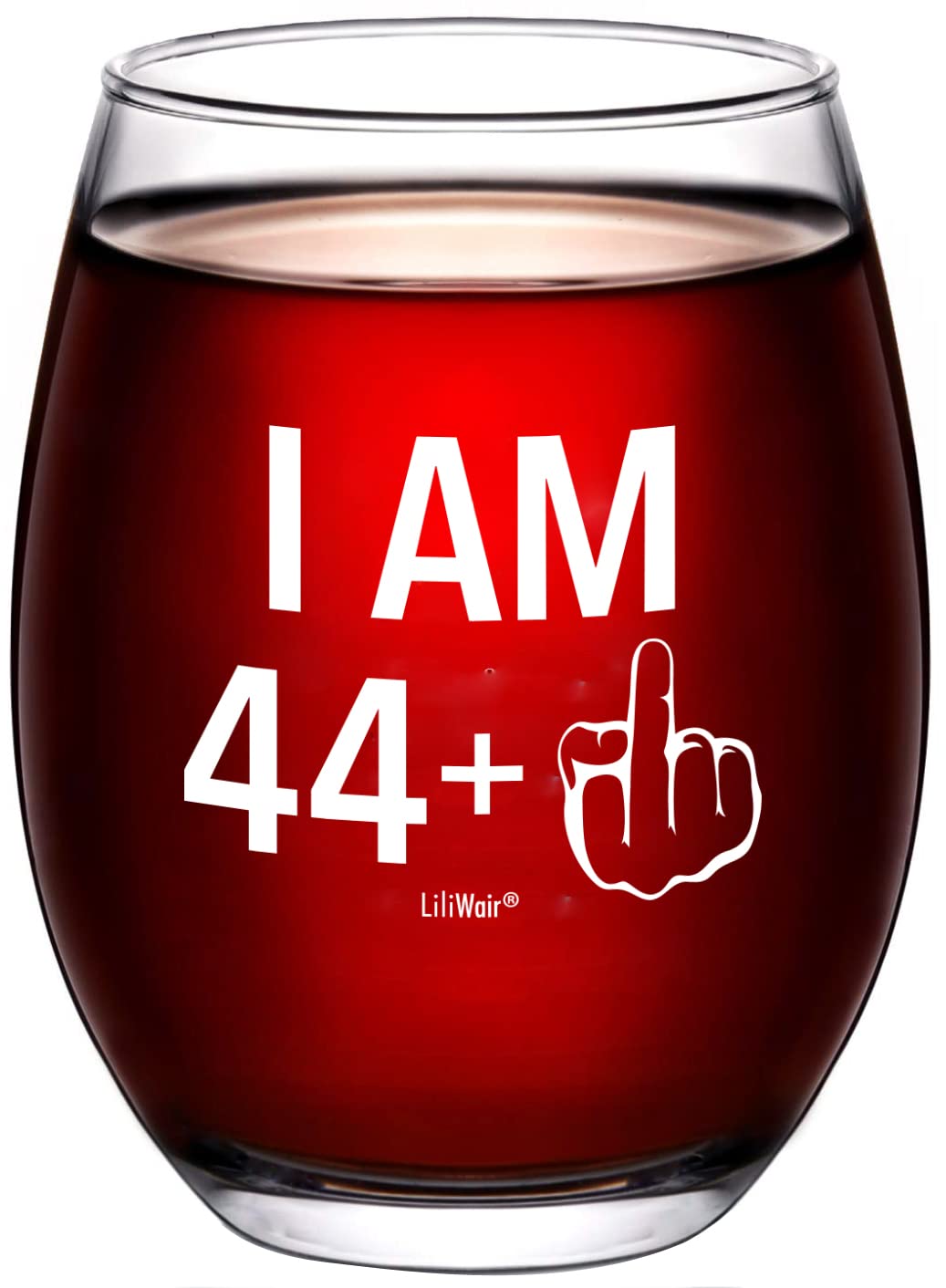 45th Birthday Gifts Wine Glass Men Women | 1979 Birthday Gift for Man Woman turning 45 | Funny 45 th Party Supplies Decorations Ideas | Forty Five Year Old Bday | 45 Middle Finger Gag Wine Presents