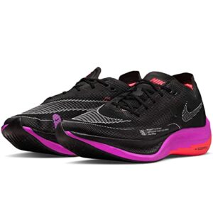 nike men's zoomx vaporfly next 2 running shoes, black/flash crimson, 13