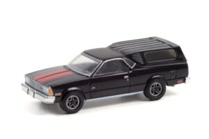 1981 chevy el camino with camper shell, black - greenlight 30310/48-1/64 scale diecast model toy car