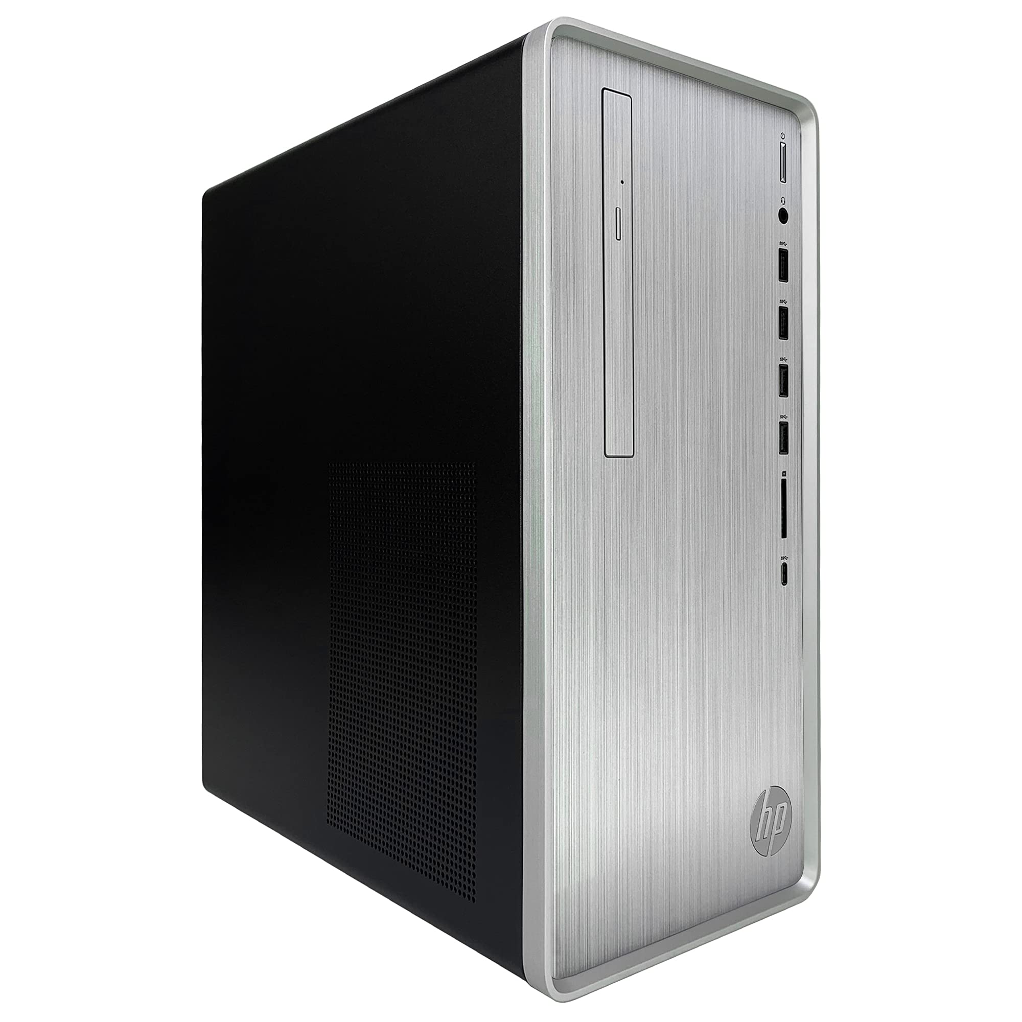 HP Pavilion TP01 Tower Desktop Computer - AMD Ryzen 5 5600G 6-Core up to 4.40 GHz Processor, 64GB DDR4 RAM, 8TB SSD, AMD Radeon Graphics, DVD-Writer, Windows 11 Pro