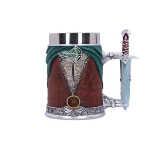 nemesis now officially licensed lord of the rings frodo tankard, brown, 15.5cm (b5894v2), 500ml