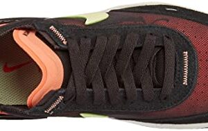 Nike Waffle One Women's Athletics Track Shoe, Black/Lime Ice/Magic Ember, 6 M US