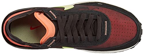 Nike Waffle One Women's Athletics Track Shoe, Black/Lime Ice/Magic Ember, 6 M US