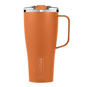 brümate toddy xl - 32oz 100% leak proof insulated coffee mug with handle & lid - stainless steel coffee travel mug - double walled coffee cup (matte clay)