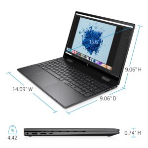 HP Envy x360 2-in-1 Flip Laptop, 15.6" Full HD Touchscreen, AMD Ryzen 5 5500U 6-Core Processor, 32GB RAM, 512GB SSD, Backlit Keyboard,Wi-Fi 6, Windows 11 Home, HP Stylus Pen (Renewed)