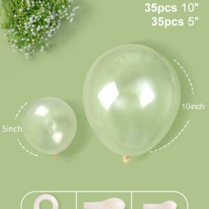 MOMOHOO Clear Balloons Transparent Balloons - 70Pcs 10inch/5inch Clear Bubble Balloons Birthday Party Balloons, Premium Latex Ballons, Clear Balloons Different Sizes for Baby Shower Party Supplies