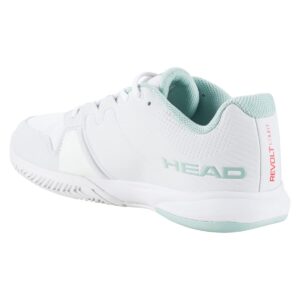 head women's sneaker tennis shoes, white grey, 8 us