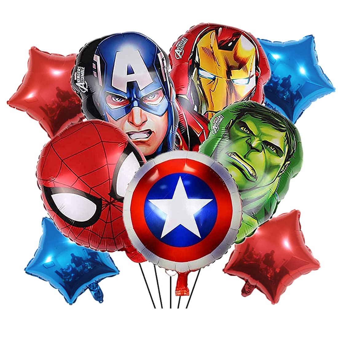 Boys Birthday Party Balloon Decoration Party Supplies,Superhero Birthday Party Mylar Foil Balloon (Super Hero Kit)