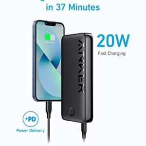 Anker Power Bank, 20,000mAh Portable Charger with USB-C Fast Charging, Works for iPhone 15/15 Plus/15 Pro/15 Pro Max, iPhone 14/13/12 Series, Samsung, iPad Pro, AirPods, Apple Watch, and More