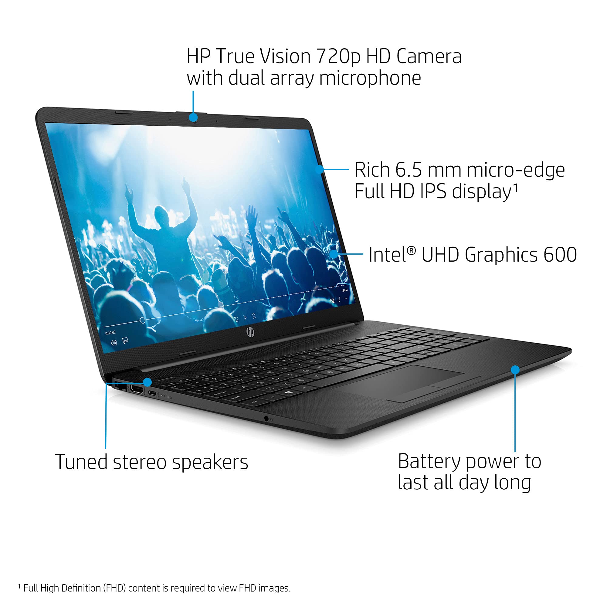 HP 15 Business Laptop Computer I 15.6” Diagonal Full HD IPS Display I Intel Celeron N4020 Processor I 16GB DDR4 256GB SSD I 16GB DDR4 I 256GB SSD HP Notebook HP Laptop 15 FHD