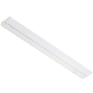 lagom 22" direct wire dimmable led under cabinet lights, selectable 2700k/4000k/5000k, selectable brightness, white finish, uc0122wh27