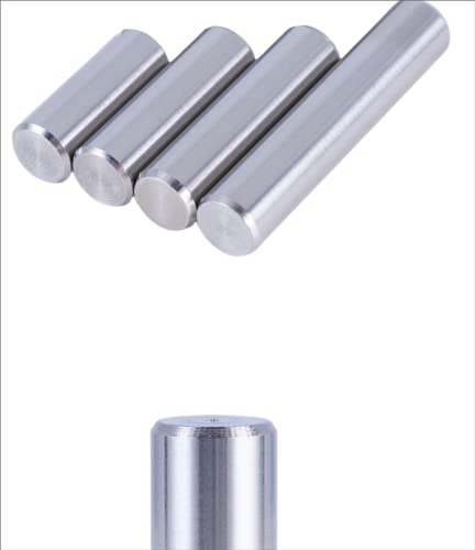 100 Pieces 304 Stainless Steel Cylindrical locating Dowel pin,Diameter 1.5mm; Total Length 6mm.