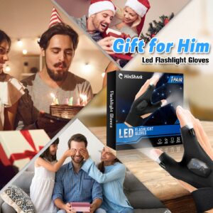 Father's Day Gifts from Daughter, LED Flashlight Gloves, Dad Gifts from Wife, Son, Birthday Gifts for Men, Him, Grandpa, Gifts for Dad Who Wants Nothing, Tools Camping Essentials Fishing Gifts for Men