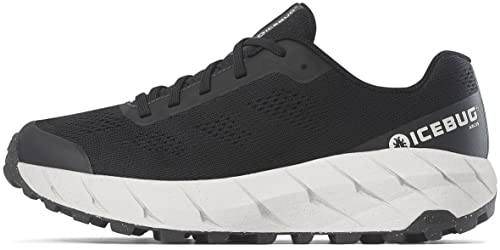 Icebug Womens Arcus RB9X Road Running Shoe with Traction Sole, Black, L07.0