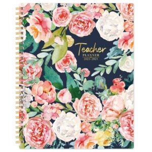 teacher planner 2023-2024 - 2023-2024 teacher planner, academic planner 2023-2024 from july 2023 to june 2024, 8" x 10", teacher lesson plan book with quotes, strong twin-wire binding - floral