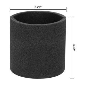 3 Pack 90585 Foam Sleeve VF2001 Foam Replacements Filters Compatible with Most Shop-Vac Wet/Dry Vacuum Cleaners 5 Gallon and Above, Vacmaster & Genie Shop Vacuum Cleaner, Replace Parts # 9058500