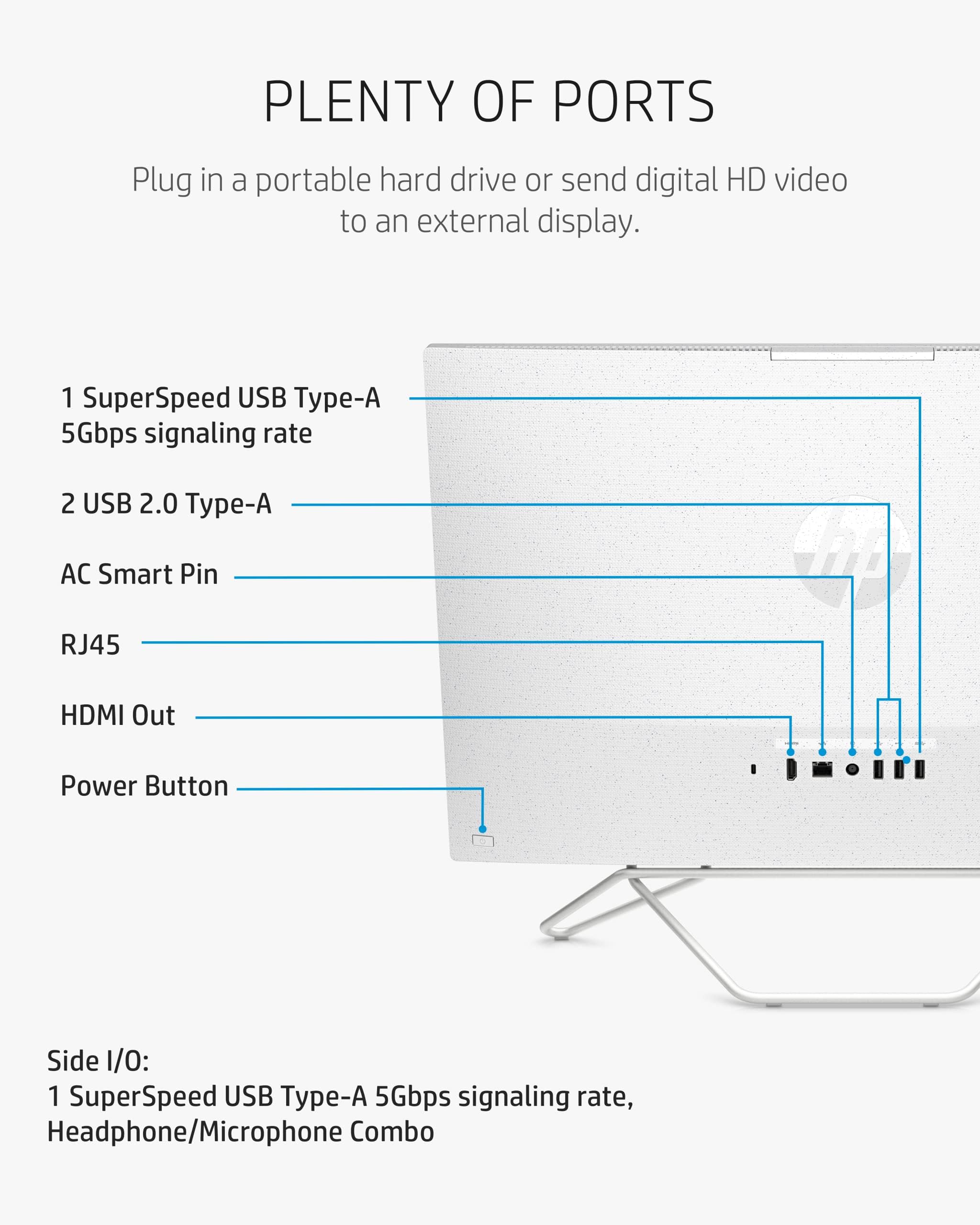 HP [Windows 11 Pro] 27 Business All-in-One Computer, 27" FHD 300 nits, Hexa-Core AMD Ryzen 5 5500U (Beat i5-1135G7), 16GB DDR4 RAM, 1TB PCIe SSD + 1TB HDD, AC WiFi, Bluetooth 5.0, IR Privacy Webcam