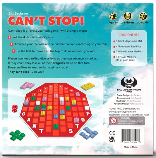Can't Stop Board Game