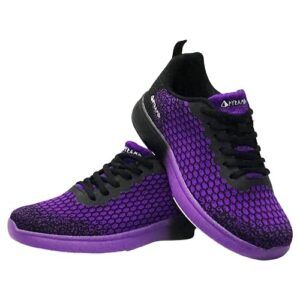 Pyramid Women's Path Lite Seamless Mesh Bowling Shoes - Black/Purple Size 8