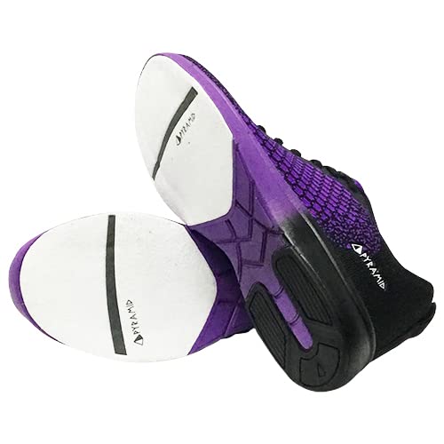 Pyramid Women's Path Lite Seamless Mesh Bowling Shoes - Black/Purple Size 8