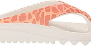 Spenco Women's Fusion 2 Safari Flip-Flop, Pink Giraffe, 11