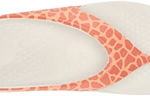 Spenco Women's Fusion 2 Safari Flip-Flop, Pink Giraffe, 11