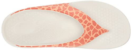 Spenco Women's Fusion 2 Safari Flip-Flop, Pink Giraffe, 11