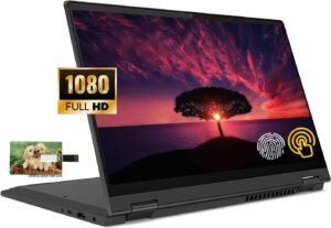 new lenovo flex 5 2-in-1 convertible business laptop,14” fhd touchscreen, amd ryzen 7 5700u, windows 10 pro,16gb ram 512gb ssd,32gb durlyfish usb card