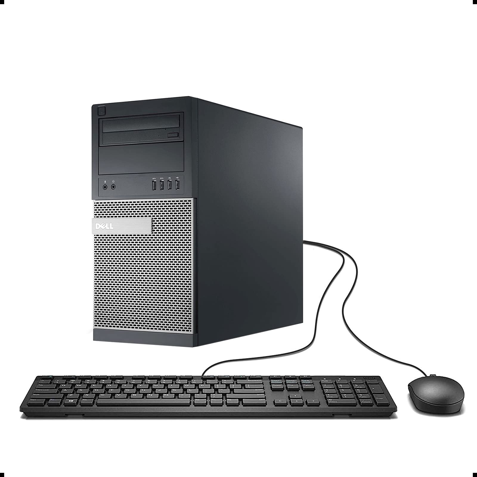 Dell Optiplex High Performance Desktop Computer Tower, Intel Quad Core i7 up to 3.8GHz, 16GB RAM, 512GB SSD, DVD, WiFi, VGA, DP, Windows 10 Pro 64 Bit-Multi-Language En/Sp/Fr(Renewed)