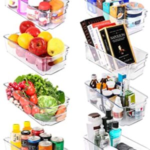 Utopia Home - Fridge Organizer Bins - Set of 8 Refrigerator Organizer Set - Pantry Organizers and Storage - Clear Storage Bins For Fridge Organization and Storage - Home & Kitchen Organization