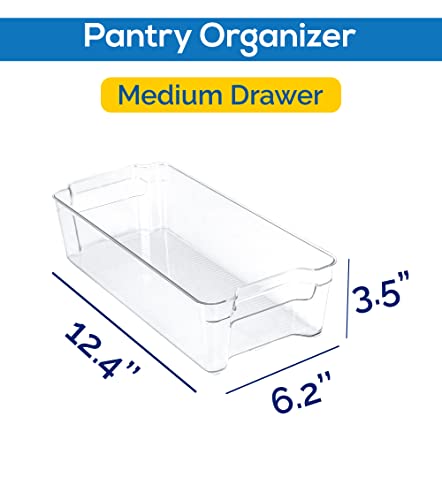 Utopia Home - Fridge Organizer Bins - Set of 8 Refrigerator Organizer Set - Pantry Organizers and Storage - Clear Storage Bins For Fridge Organization and Storage - Home & Kitchen Organization