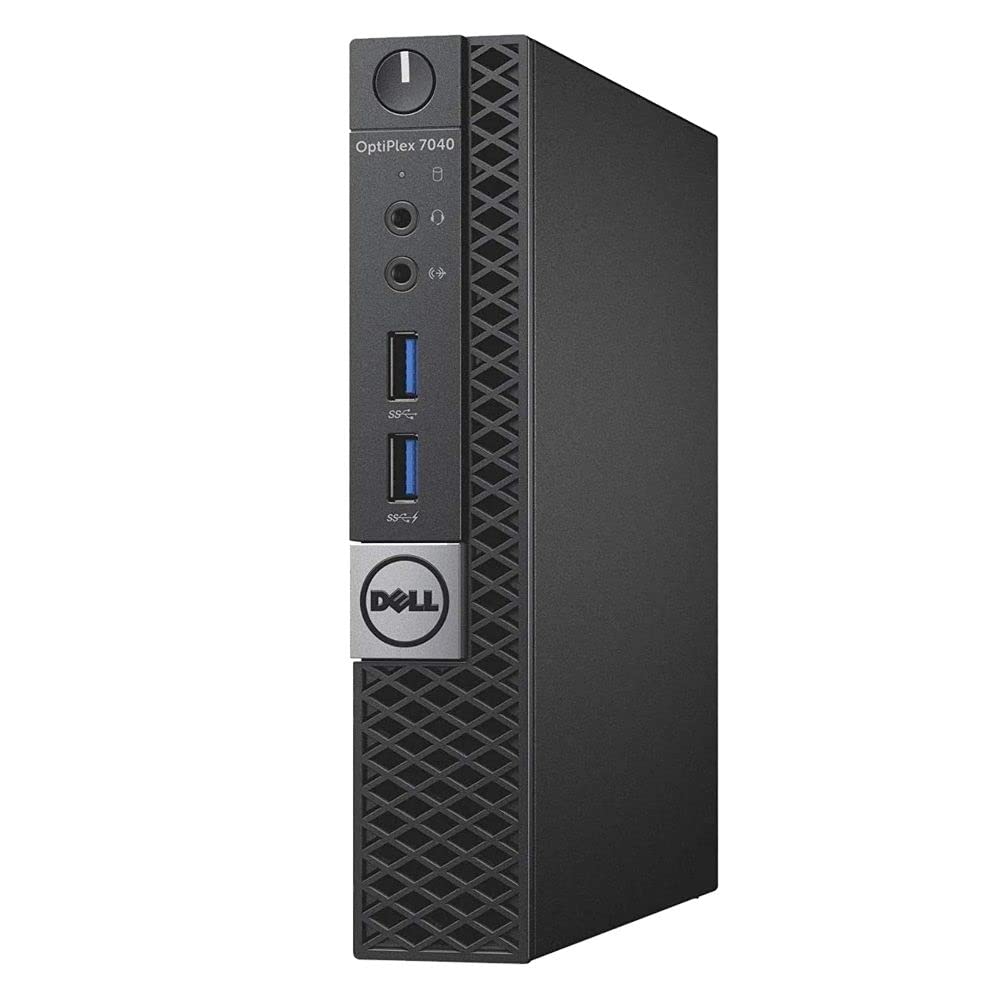 Dell Optiplex 7040 Micro Business Desktop Computer PC Intel 4-Core i5-6500T 2.5GHz Up to 3.1GHz 16GB DDR4 New 1TB NVMe M.2 SSD WiFi Bluetooth HDMI DP Windows 10 Pro Wireless Keyboard&Mouse(Renewed)