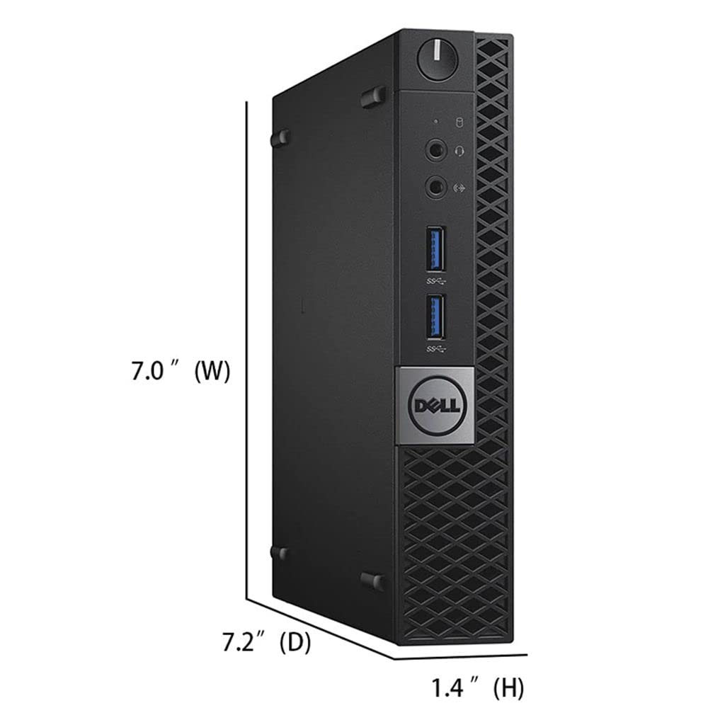 Dell Optiplex 7040 Micro Business Desktop Computer PC Intel 4-Core i5-6500T 2.5GHz Up to 3.1GHz 16GB DDR4 New 1TB NVMe M.2 SSD WiFi Bluetooth HDMI DP Windows 10 Pro Wireless Keyboard&Mouse(Renewed)